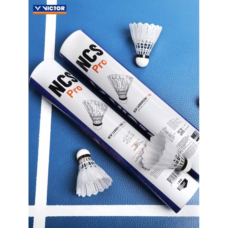 12개/튜브 NCS PRO 스테이블 카본소닉 파이버 짐 - Victor Shuttlecock Feather 리뷰 및 가격
